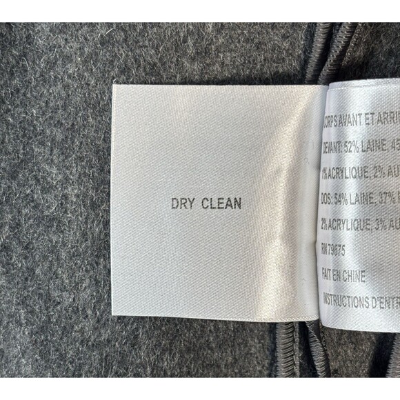 Michael Kors Wool Blend Waterfall Jacket Coat Black Gray XS Open Front Pockets - Picture 6 of 13